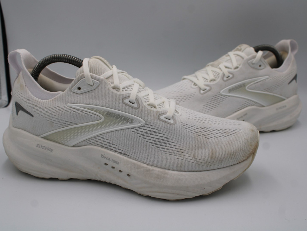 Size 8.5 - Brooks Glycerin 23 White Oyster Silver Women's - 1204341B151